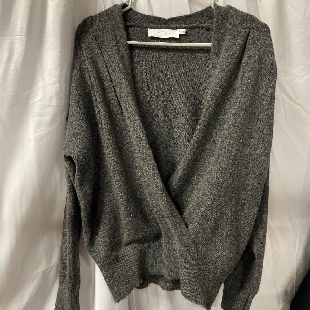 Astr Wrap Sweater size medium